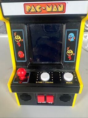 Pac-Man Mini Arcade Console - Yellow and Black
